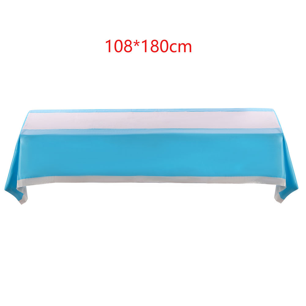 Comercio exterior de color sólido azul fiesta vajilla suministros fiesta de cumpleaños fiesta azul puro papel Placa de papel taza decoración de vacaciones