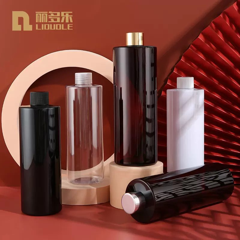 厂家现货350ml400ml500ml平肩塑料瓶洗发水瓶沐浴露瓶