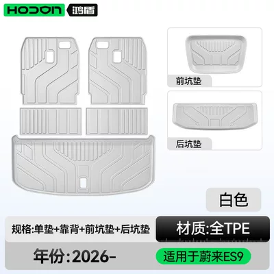 Special Interior Supplies, Trunk Mat - nio-es9-white-trunk-mat-backrest-mat-front-trunk-mat-rear-pit-mat-nio-es9-26-models