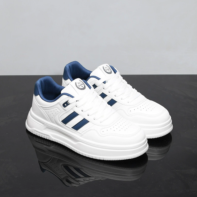 High‑platform breathable sneakers, white high‑top, soft sole, sizes 39–44