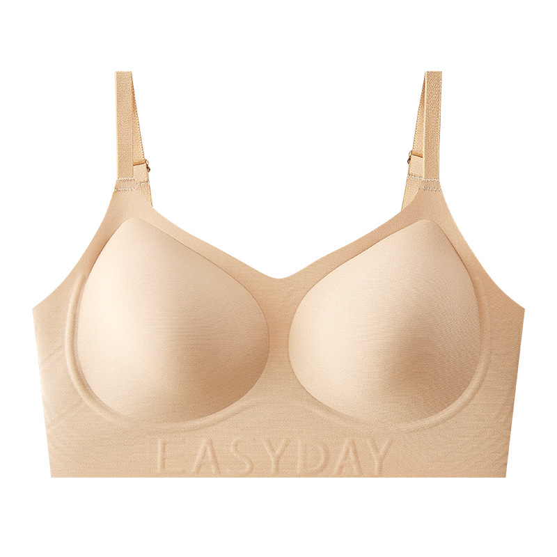 Base líquida sin marcas invisibles ropa interior grande pecho delgado taza bra sin tamaño de gran tamaño de elevación suave sostén de soporte mujer