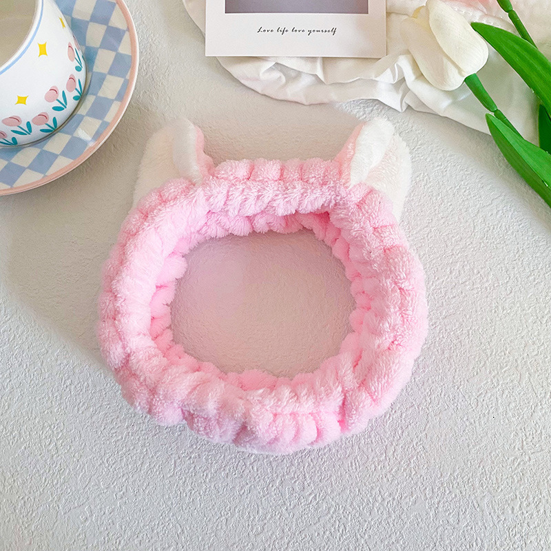 Fronteriza arco lavado facial correa de pelo correa de muñeca Europa y América color sólido aplicar máscara de pelo banda de belleza adornamientos para el pelo al por mayor