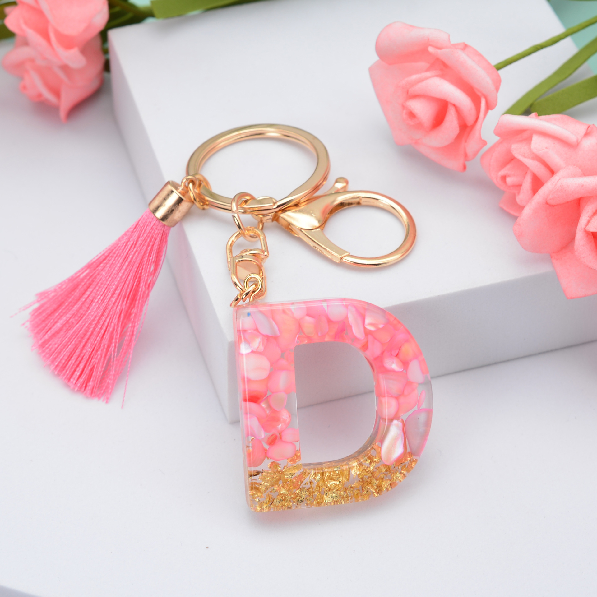 Fashion Letter Plastic Epoxy Keychain 1 Piece display picture 5