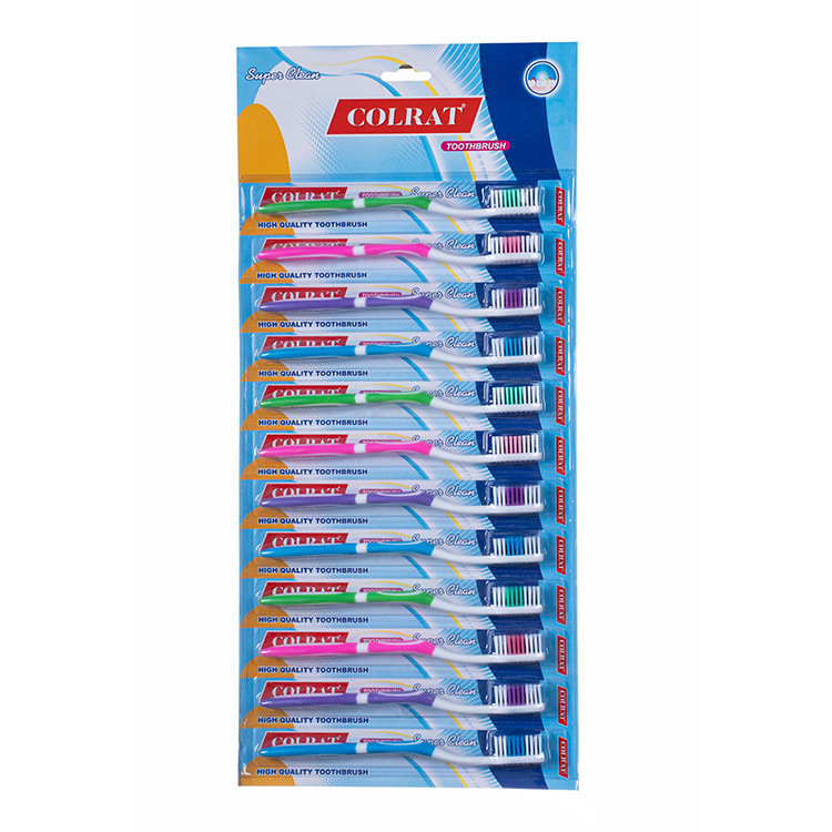 Cepillo de Dientes de Cerdas Duras 12 piezas de Limpieza Profunda para Adultos