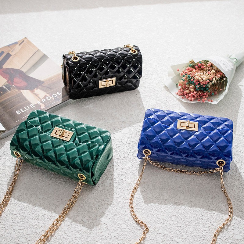 Bolsa de comercio exterior Lingerie Jelly 2024 bolso de hombro cadena bolso femenino de moda versátil bolso móvil de comercio exterior image 3