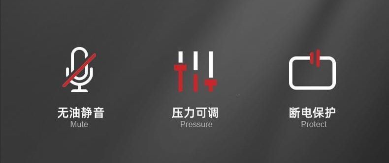 Silent air compressor 220V small industrial oil-free silent woodworking household portable air compressor