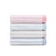 Jie Liya Square Scarf Pure Cotton Soft Absorbent Striped Cotton Square Scarf Embroidered logo Jie Liya 6449