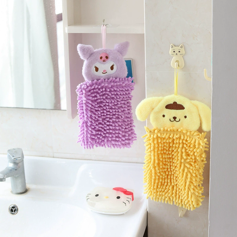 Мультяшная симпатичная собачка Cuolomi Yumani Meladiti Snowy кухонное полотенце для впитывания воды, может висеть на руке как шарф