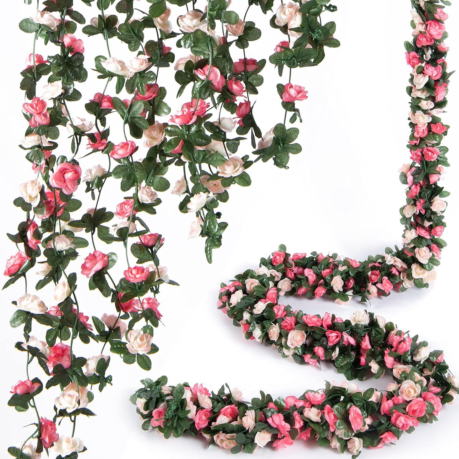 Artificial Flowers 45 Small Rose Vines Home Decoration Ceiling Small Peony Flower Rattan Wedding Wrapping Wall Hanging Wholesale