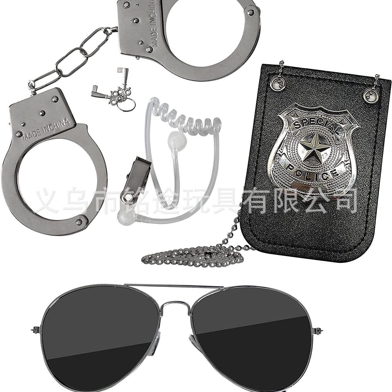 Fiesta festiva cosplay policía esposado vestido de actuación cosplay caña de humo marinero azafata azafata