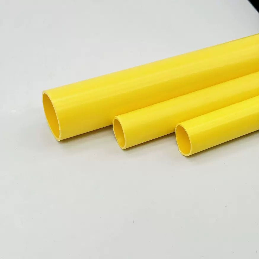 东南亚 PVC穿线管 黄色布线管轻型重型阻  厂家直销
