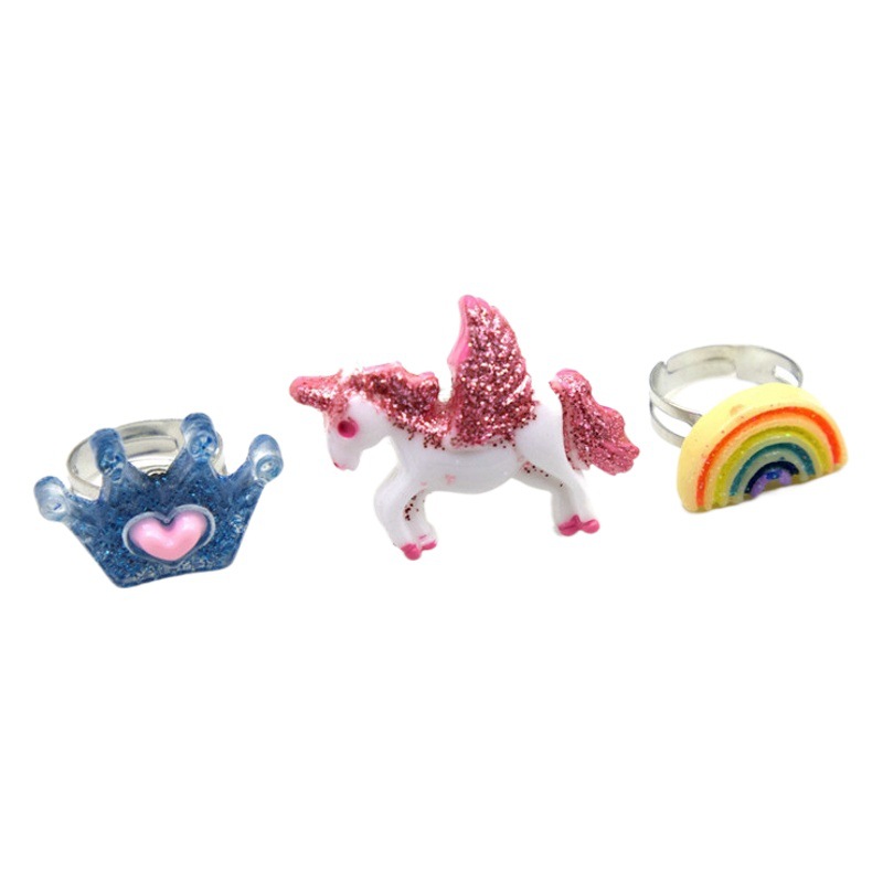 Nueva pulsera de cuentas de perlas artificiales unicornio pulsera de perlas de colores pulsera de bricolaje para niños pulsera transfronteriza