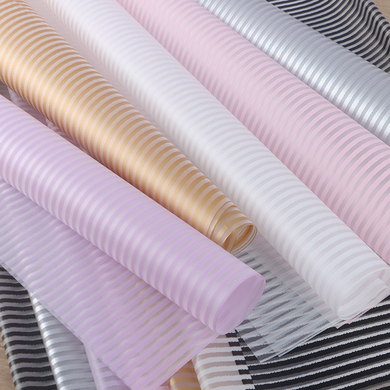 Fabricantes de fiestas de flores al por mayor superficie de niebla semitransparente papel de embalaje de flores nuevas flores floristas paquetes de papel de envoltura