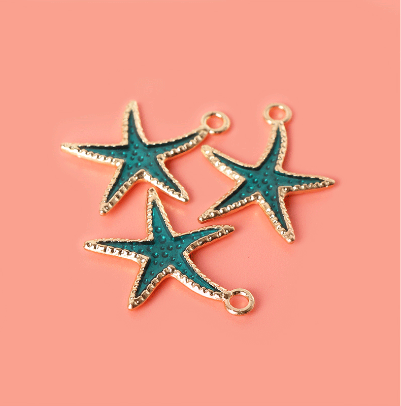 1 Piece Casual Beach Starfish Alloy Plating Pendant Jewelry Accessories display picture 3