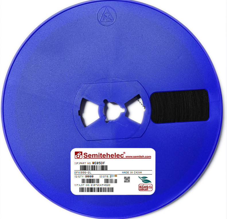 WE05DF ESD/TVS保护管 封装 DFN1006-2L SEMITEH 全新原装正品
