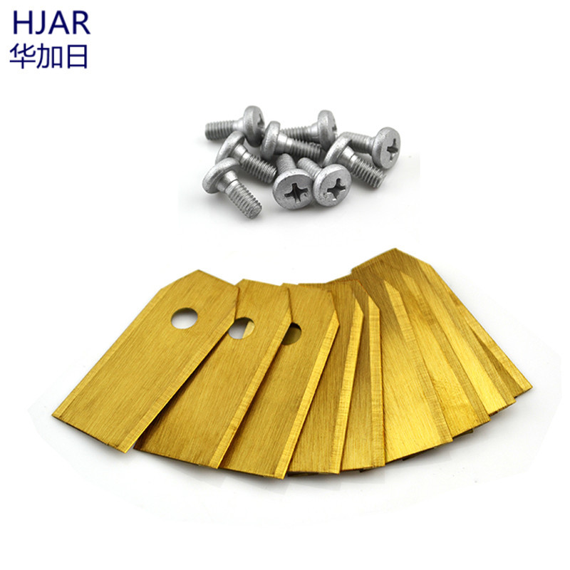 Automower0单孔金色割草机刀片 庭院草坪园林43mm加长割草机刀片