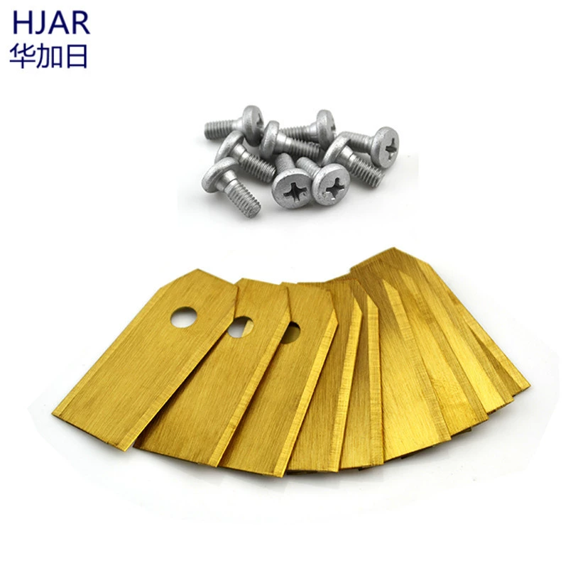 Автоматическая газонокосилка Automower0, одинарное лезвие золотого цвета, для двора и сада, 43 мм, удлиненное лезвие для газонокосилки