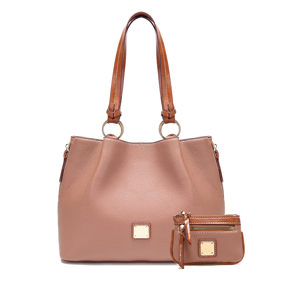 Retro Pebble Lychee Particle Texture Single Shoulder Mother-in-law Women's Bag Large Capacity_voghion.com