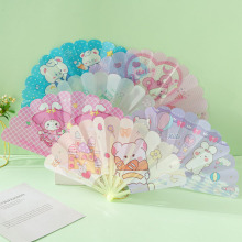 可爱折叠扇子方便携带儿童宝宝可折叠塑料卡通7折扇高颜值夏天