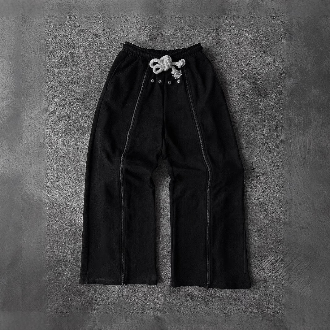 Women's Clothing Women's Casual Loose Trousers Black Versatile Fashion Street Style Rock Trend Personality Popular For Formal & Casual_voghion.com