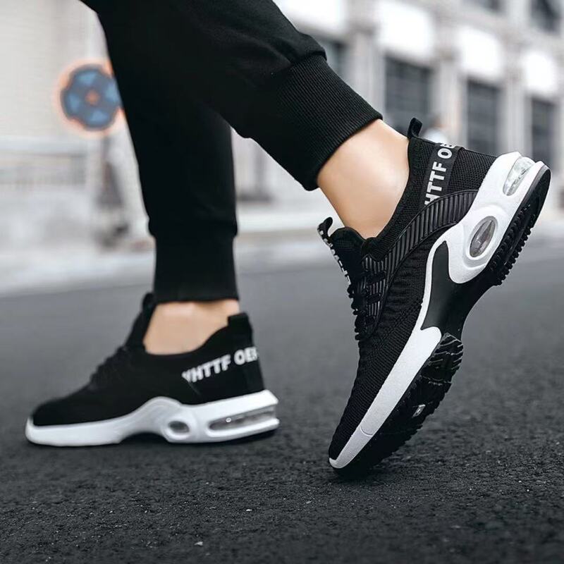 2026 New Trendy Men's Shoes, Mesh Breathable Sports Shoes, Men's Thick-Soled Casual Air-Cushioned Walking Shoes for All Seasons