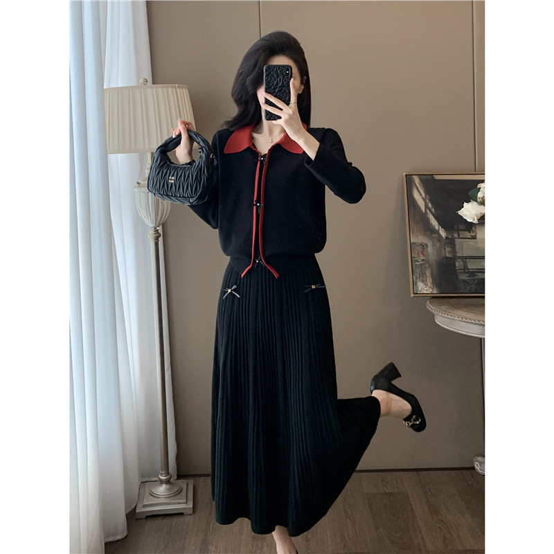 深圳南油小香风套装裙女2025新款秋季高级感高端小洋装两件套裙子|undefined