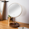 木色木艺 7.5 -inch LED makeup mirror Wanxiang solid wood desktop desktop high -definition makeup mirror with LED without LED