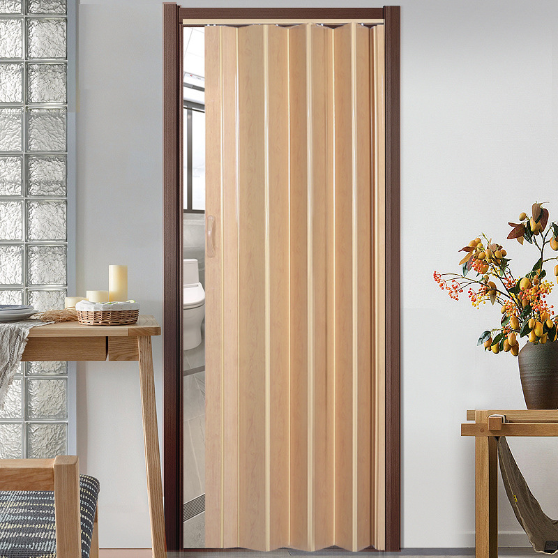 Car Wash Room Foldableing Door Pvc Punch-Free Temporary Ventilation Open Kitchen Door Manual Sliding Door Bathroom Door
