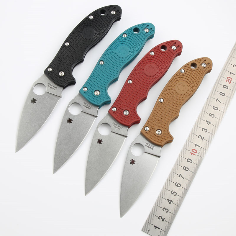 C101户外折叠刀尼龙玻璃纤维柄S30V高硬度露营荒野求生锋利便携刀