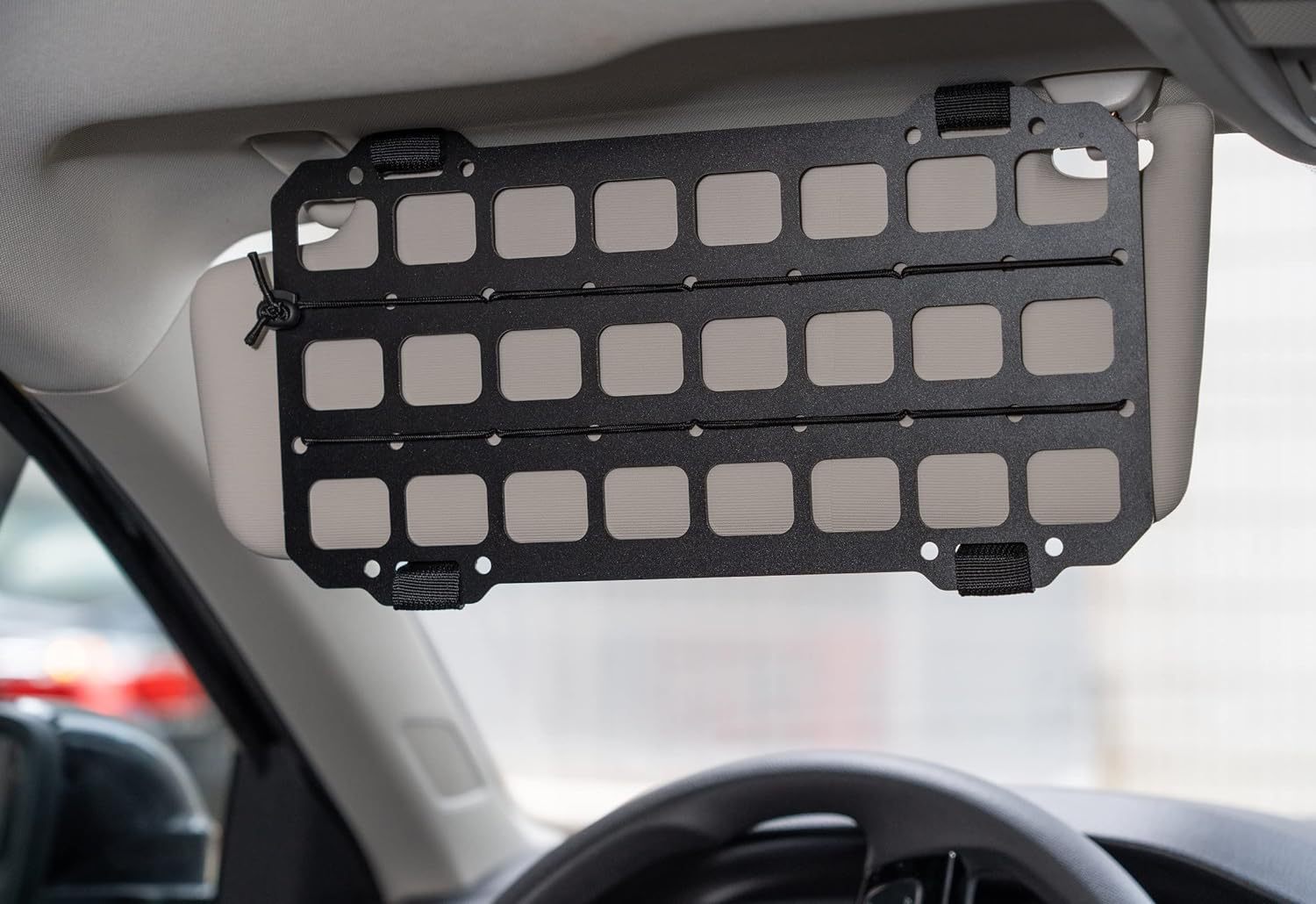 Sun Visor Tactical Hanging Board, Sunshade Board, Off-Road Vehicle Multifunctional Molle Storage Board, Interior Modification Hanging Accessories