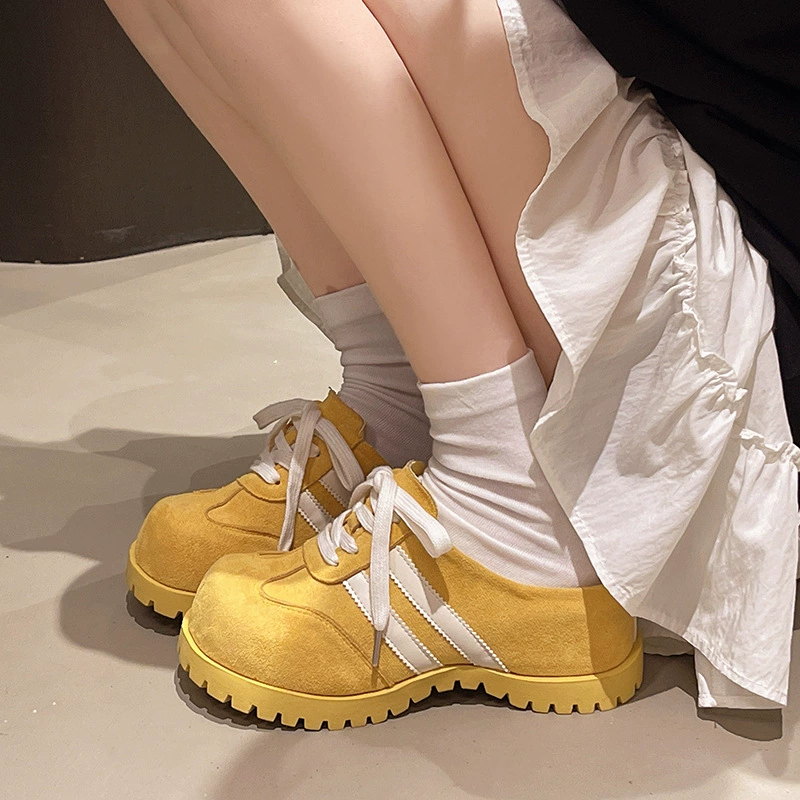 Женские туфли Birkenstock на высоту 6 см в европейском стиле, новая модель весна/лето 2025, маленький размер, сабо без шнуровки на толстой подошве.