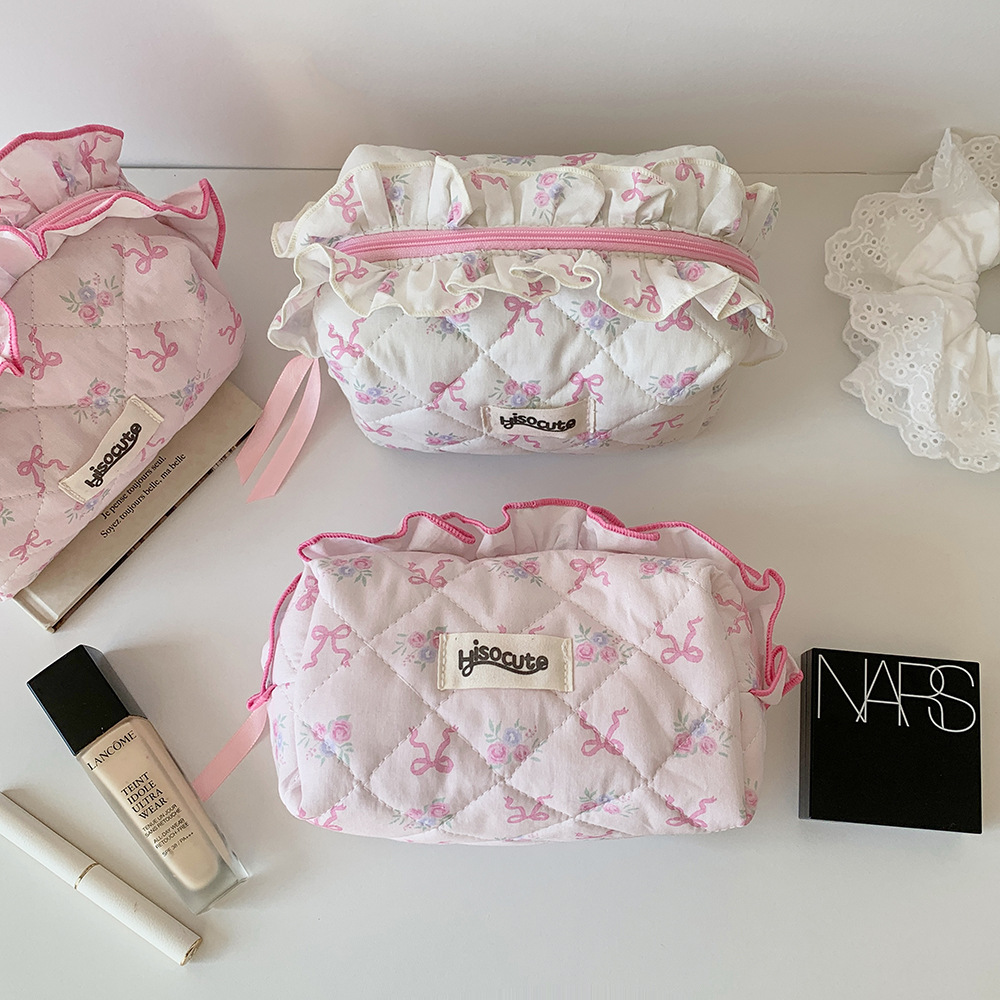 179g Weight Pencil Case Stationery Type 1 Piece Quantity Class, Learning, Graduation Occasion Cotton, Polyester Material Bow Knot Pattern Korean Style Style Bow Knot Cotton Polyester Class Learning Graduation Korean Style Pencil Case 7