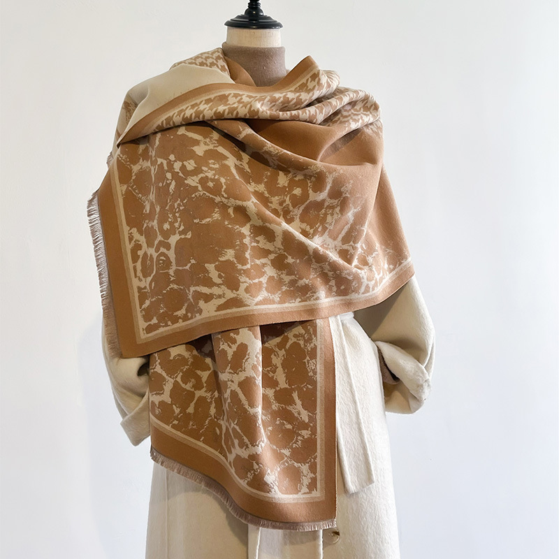 Nuevos mil pájaros empalmados leopardo estilo elegante hermosa moda de cachemira bufandas cálidas mantas para mujeres