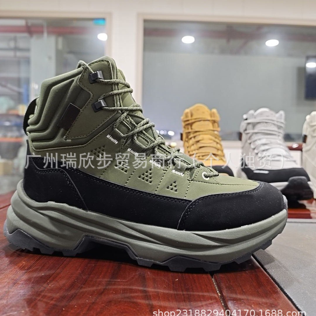 New Men's Hiking Waterproof Boots Hunting Boots High-Top Tactical Outdoor Boots Wear-Resistant Breathable Non-Slip Mountaineering Boots