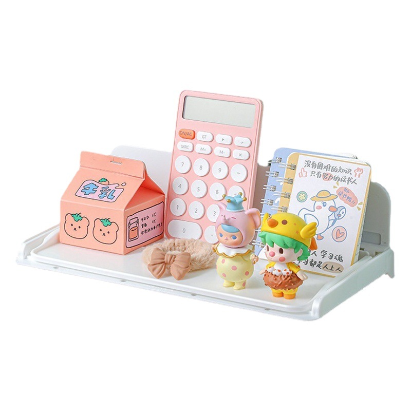 Estante de almacenamiento montado en la pared Estante de almacenamiento retráctil montado en la pared Almacenamiento de cabecera sin perforar Artacto Dormitorio Estante de papelería multifuncional