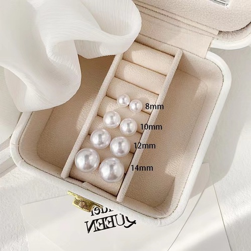 Ins-style Xiaohongshu similar niche Korean version 925 silver needle pearl earrings for women, temperament, high-end, simple earrings, wholesale