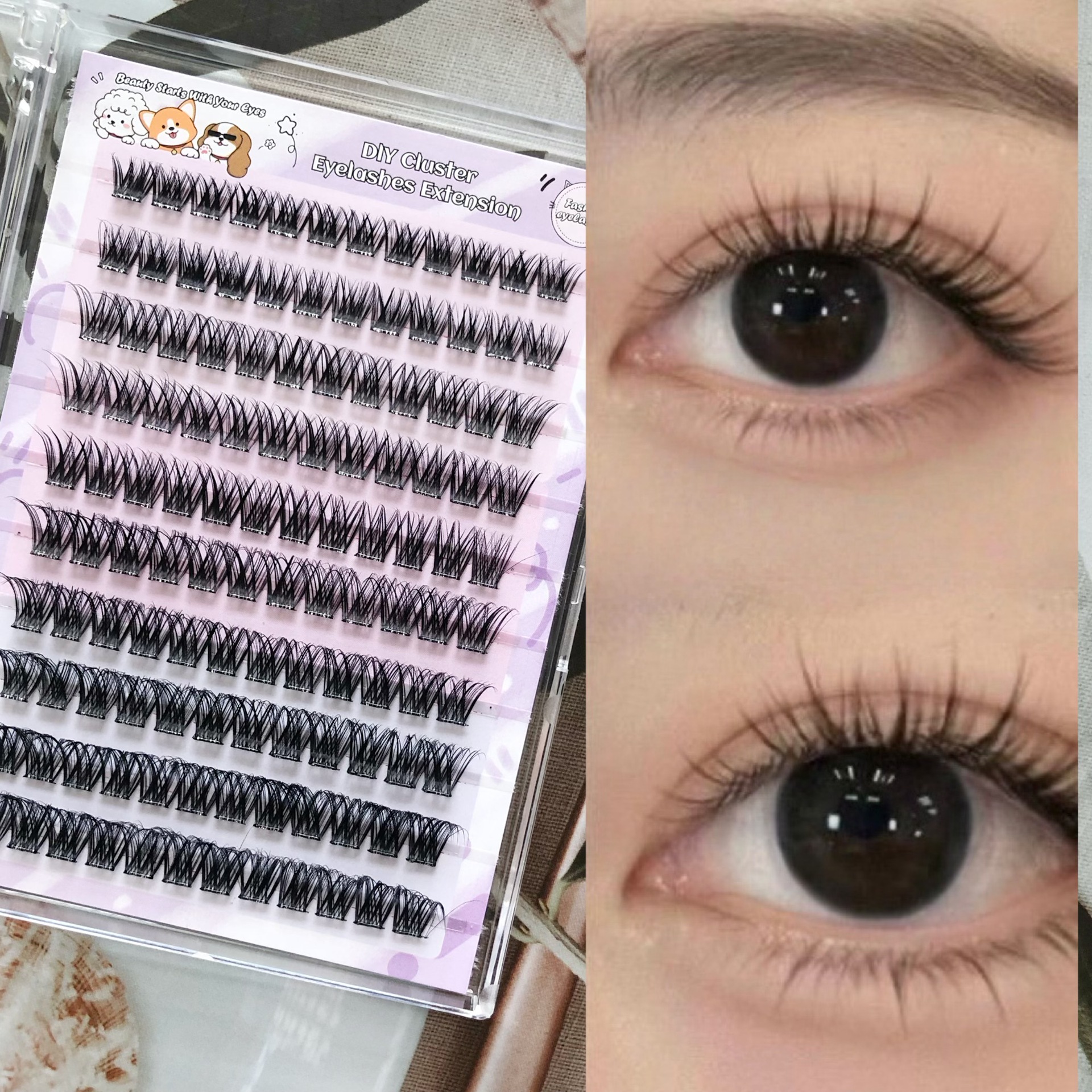 Las pestañas falsas transfronterizas proporcionan pestañas falsas de gran capacidad sin pegamento.