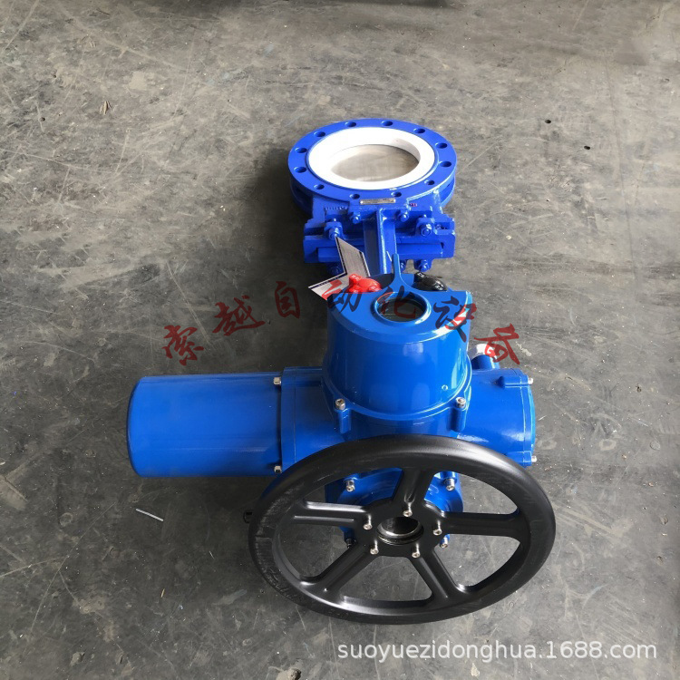 电动明杆刀闸阀 PZ973X-10C-DN150 耐磨插板阀 污水管道阀