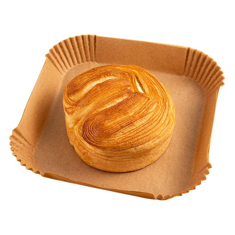 Freidora de aire bandeja de papel especial de silicona cuadrada bandeja de papel de absorción de aceite horno desechable hogar bandeja de papel para hornear Tazón