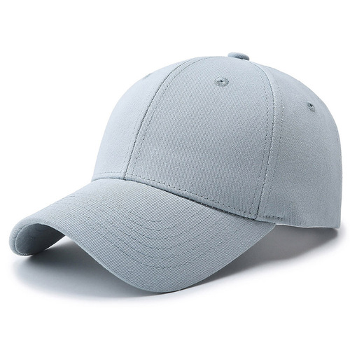 New high-quality all-pure cotton glossy cap spring and autumn solid color hat men's casual all-match baseball cap