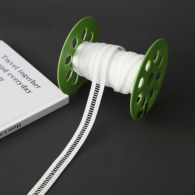 现货1.5CM锦纶梯形松紧花边 服饰花边 松紧带等服装辅料