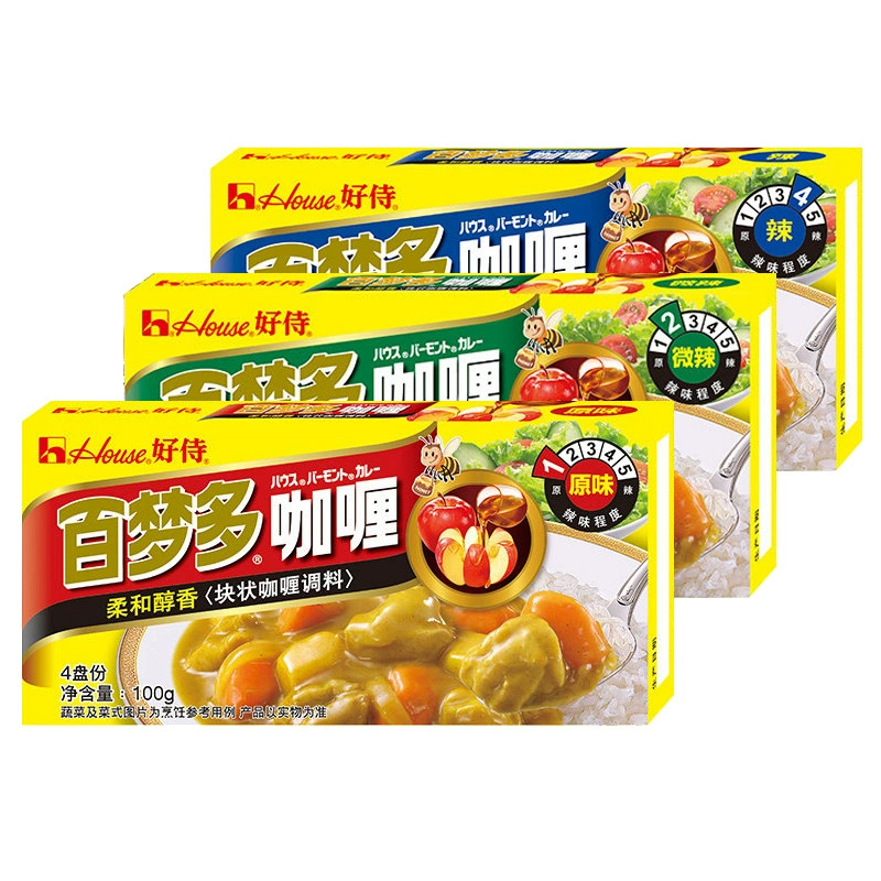 Шанхай baimengduo Карри блок оригинальный вкус слегка пряный Карри говядина курица блок риса японский фаст-фуд супермаркет оптом