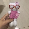 16CM pink skirt with long legs and white leather KT plus red