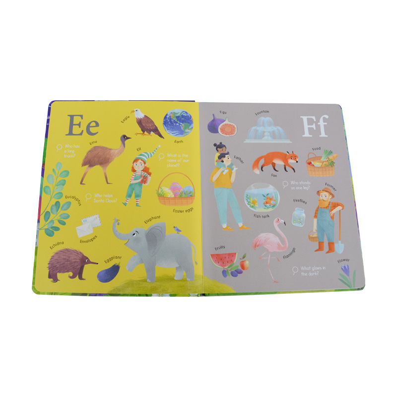 精装书生产 点读套装书印刷 0-3岁早教幼儿趣味对裱板纸书厂家