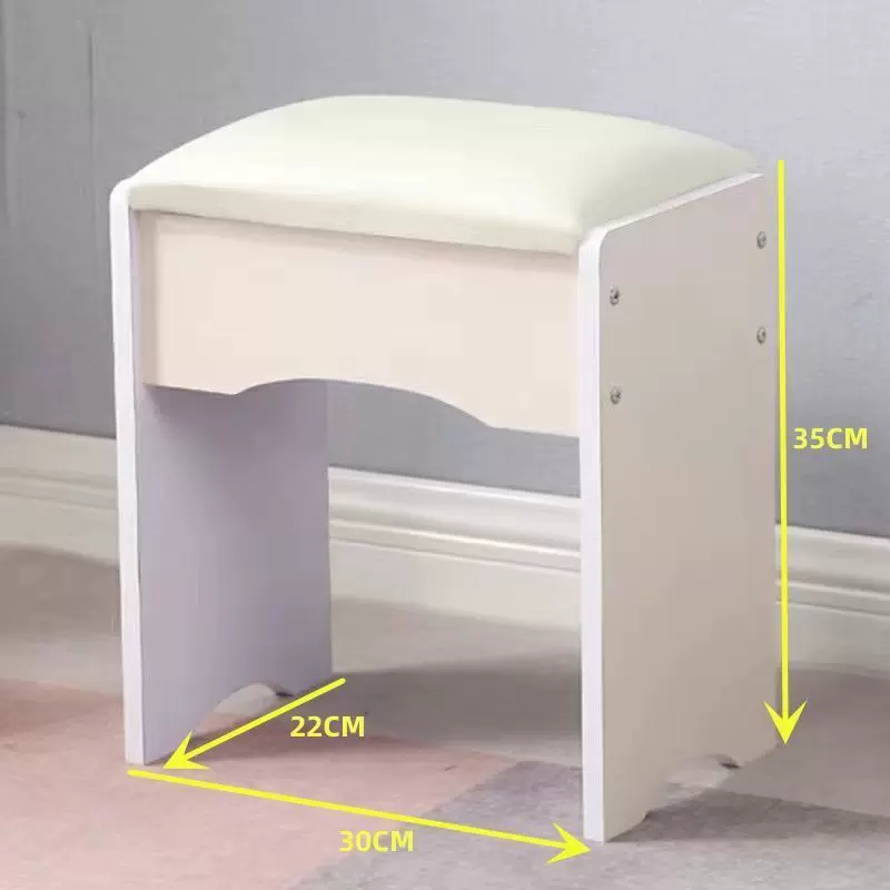 网红凳子卧室现代简约家用房间梳妆台梳妆凳小凳子简易软包化跨境