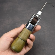 皮革手缝机直钩锥子皮具手工缝线器工具千枚通diy皮艺缝线带孔锥