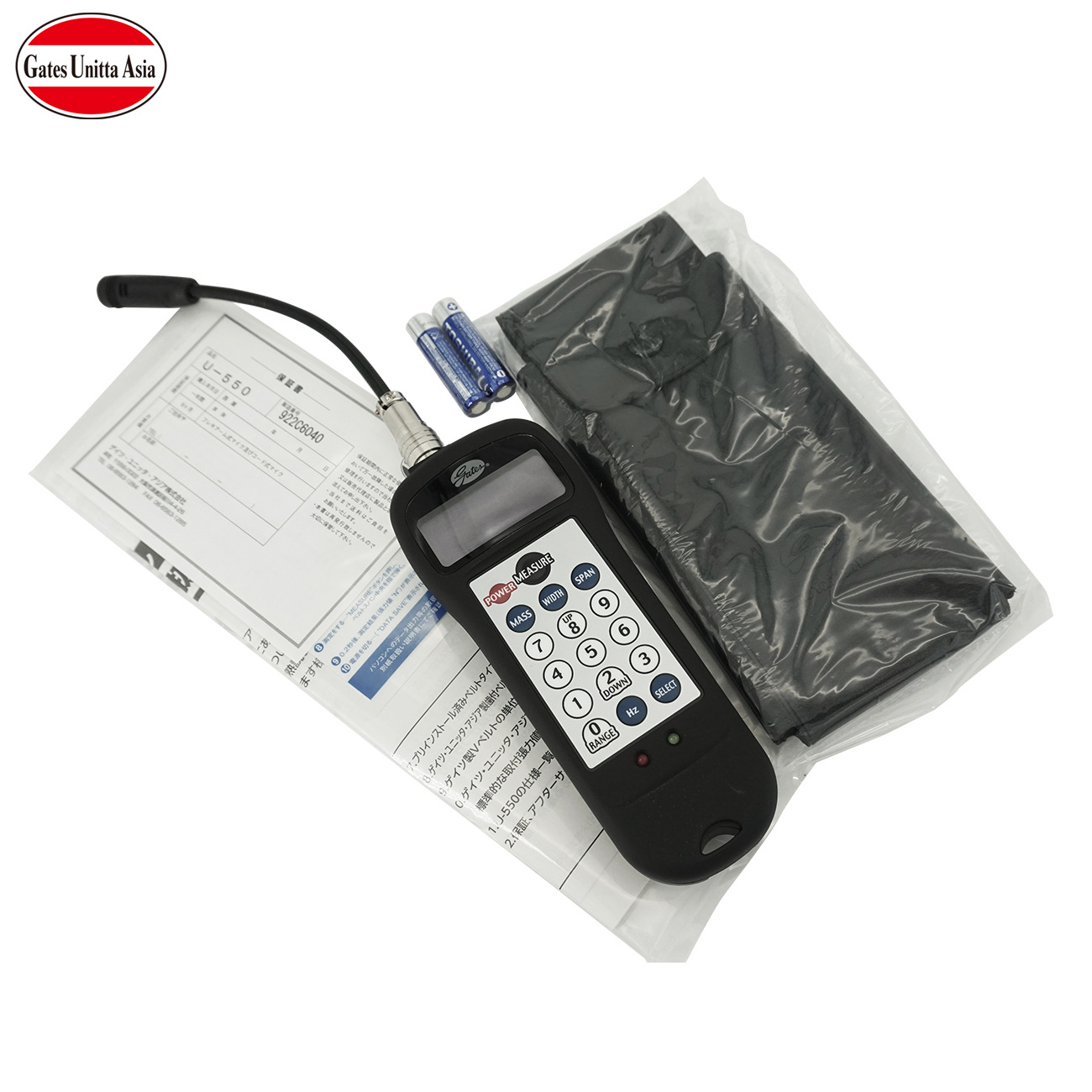 日本UNITTA优利特皮带张力计U-550便携式数显音波工业皮带U-550C