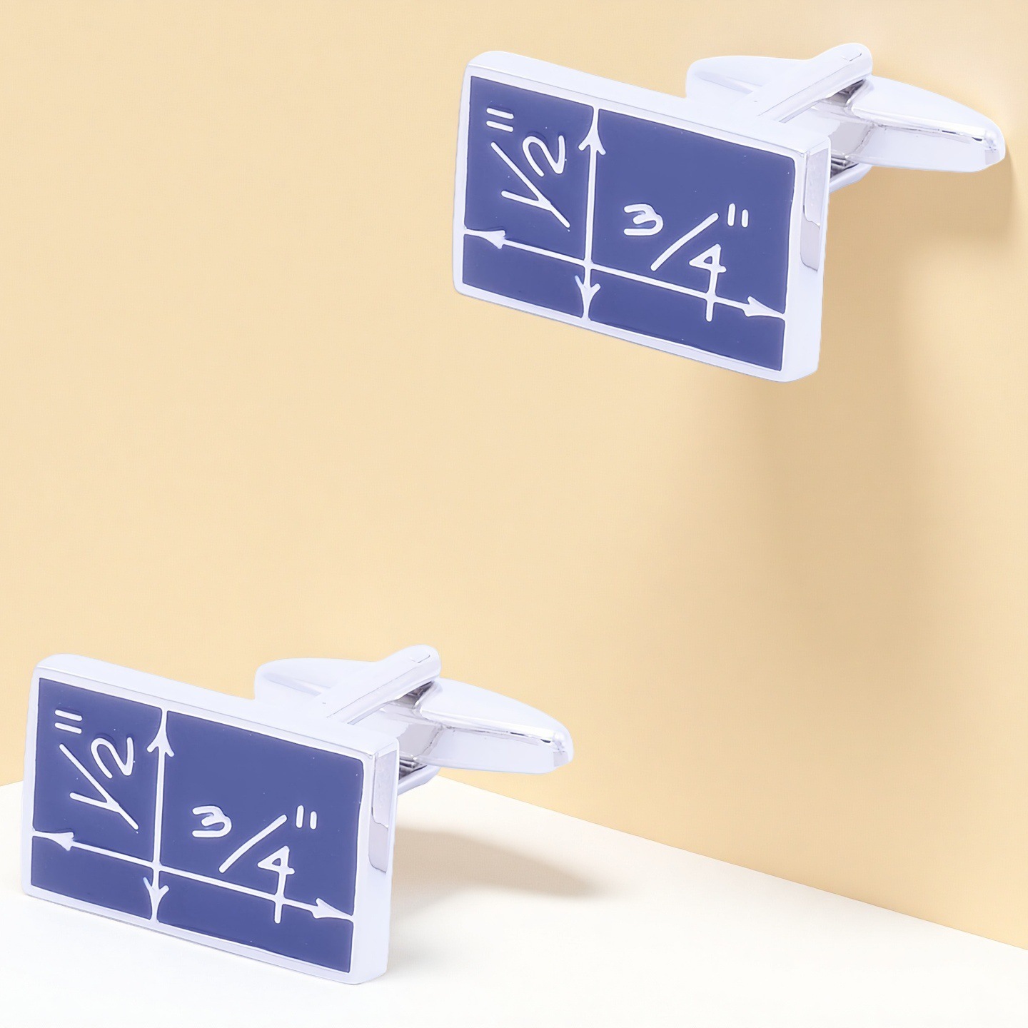 [TZG Cufflinks] Men's French shirt cufflinks cufflinks cuffnails mathematical function coordinates cufflinks