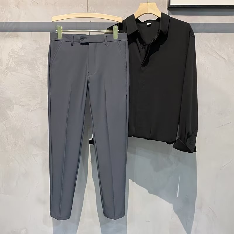 Herren Freizeithose Mit Geradem Schnitt Für Stilvolle Outfits_voghion.com