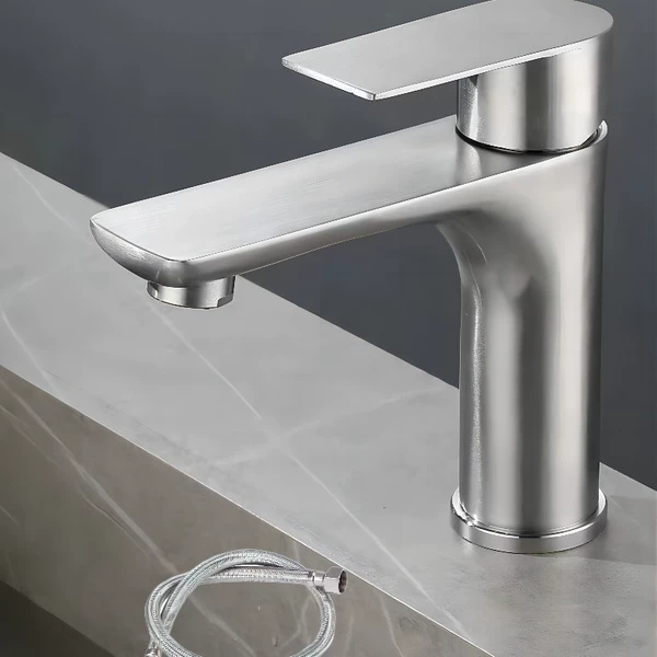 Single-cooled brushed flat single hole + 1 water inlet pipe